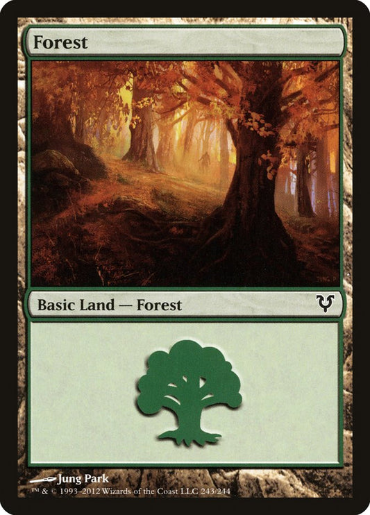 Forest (243) [Avacyn Restored] [Foil]