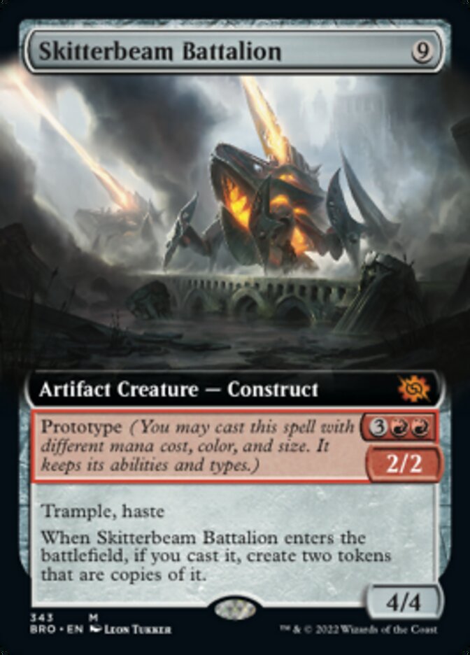 Skitterbeam Battalion (Extended Art) [The Brothers' War] [Foil]