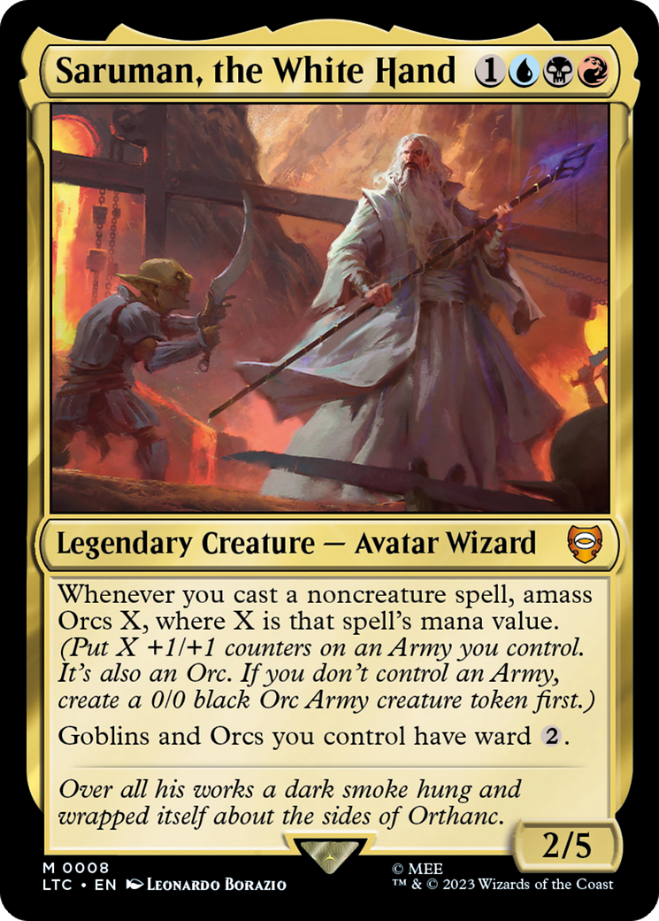 Saruman, the White Hand [The Lord of the Rings: Tales of Middle-Earth Commander] [Foil]