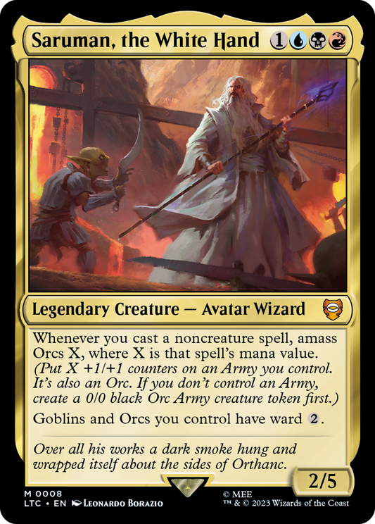 Saruman, the White Hand [The Lord of the Rings: Tales of Middle-Earth Commander] [Foil]