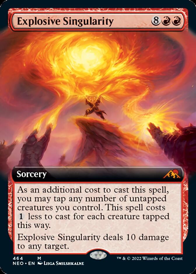 Explosive Singularity (Extended Art) [Kamigawa: Neon Dynasty] [Foil]