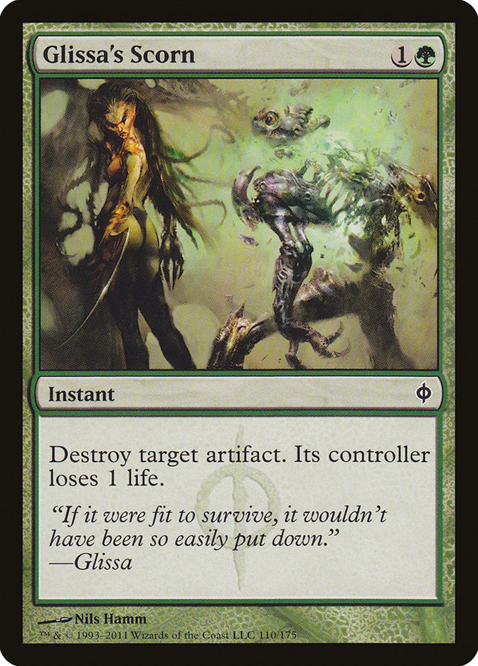 Glissa's Scorn [New Phyrexia] [Foil]
