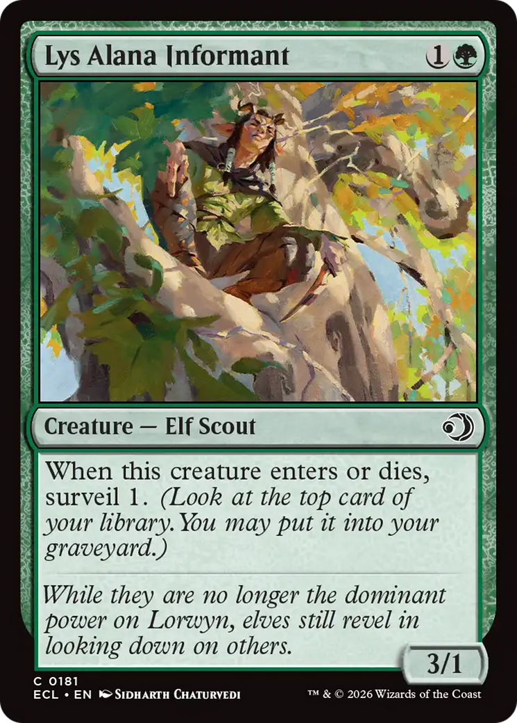Lys Alana Informant [Lorwyn Eclipsed] [Foil]