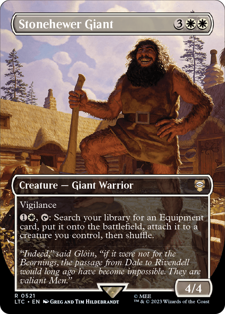 Stonehewer Giant (Borderless) [The Lord of the Rings: Tales of Middle-Earth Commander] [Foil]