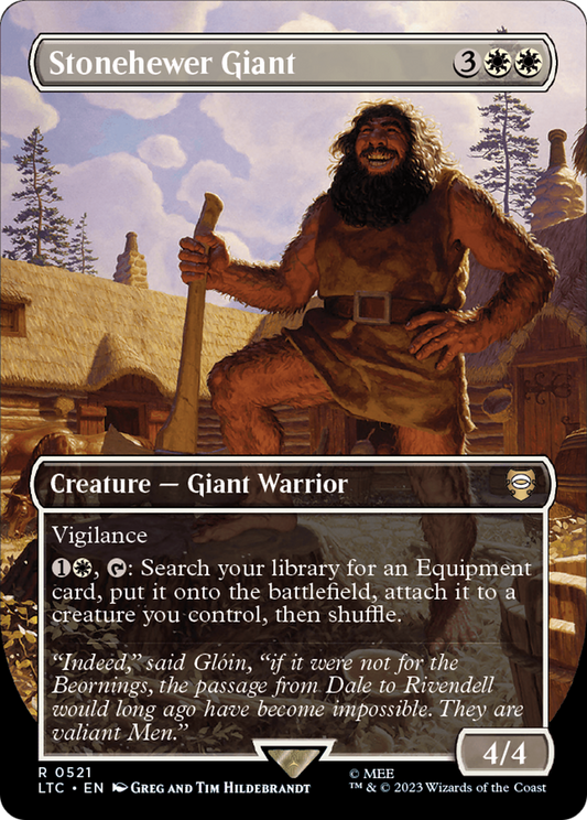Stonehewer Giant (Borderless) [The Lord of the Rings: Tales of Middle-Earth Commander] [Foil]