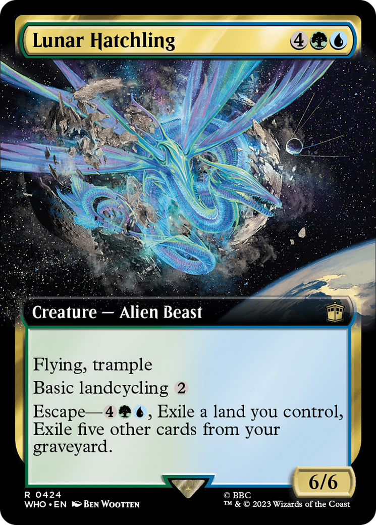 Lunar Hatchling (Extended Art) [Doctor Who] [Foil]