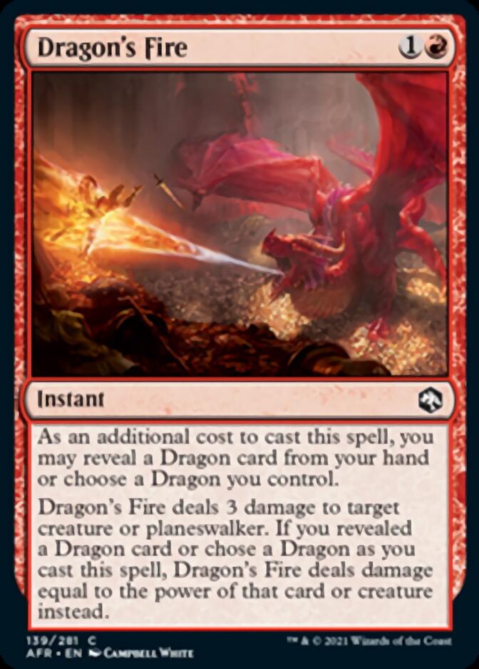 Dragon's Fire [Dungeons & Dragons: Adventures in the Forgotten Realms] [Foil]