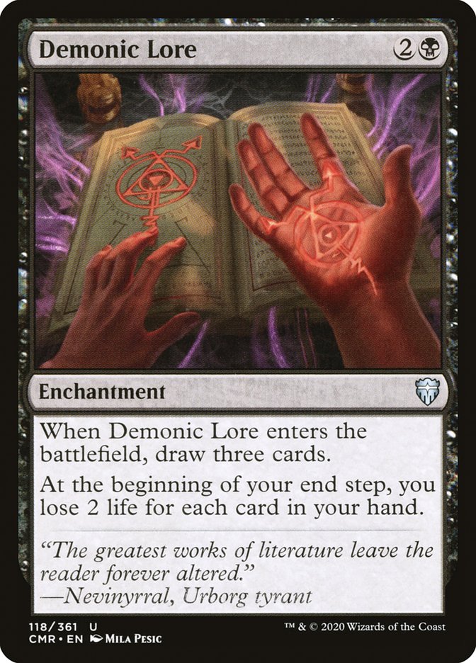Demonic Lore [Commander Legends] [Foil]