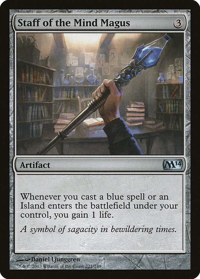 Staff of the Mind Magus [Core Set 2014] [Foil]
