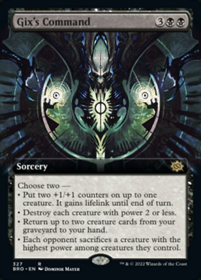 Gix's Command (Extended Art) [The Brothers' War] [Foil]