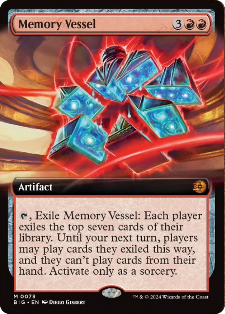 Memory Vessel (Extended Art) [Outlaws of Thunder Junction: The Big Score] [Foil]