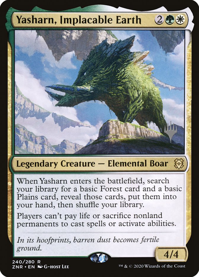 Yasharn, Implacable Earth (Promo Pack) [Zendikar Rising Promos] [Foil]