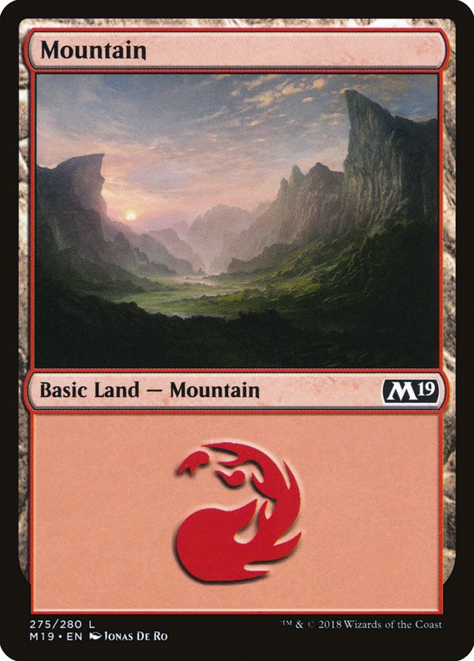 Mountain (275) [Core Set 2019] [Foil]