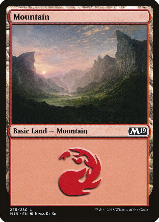Mountain (275) [Core Set 2019] [Foil]