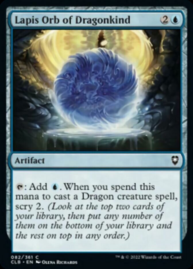 Lapis Orb of Dragonkind [Commander Legends: Battle for Baldur's Gate] [Foil]