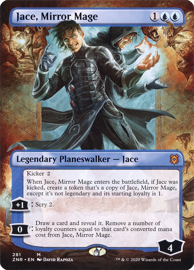 Jace, Mirror Mage (Borderless) [Zendikar Rising] [Foil]