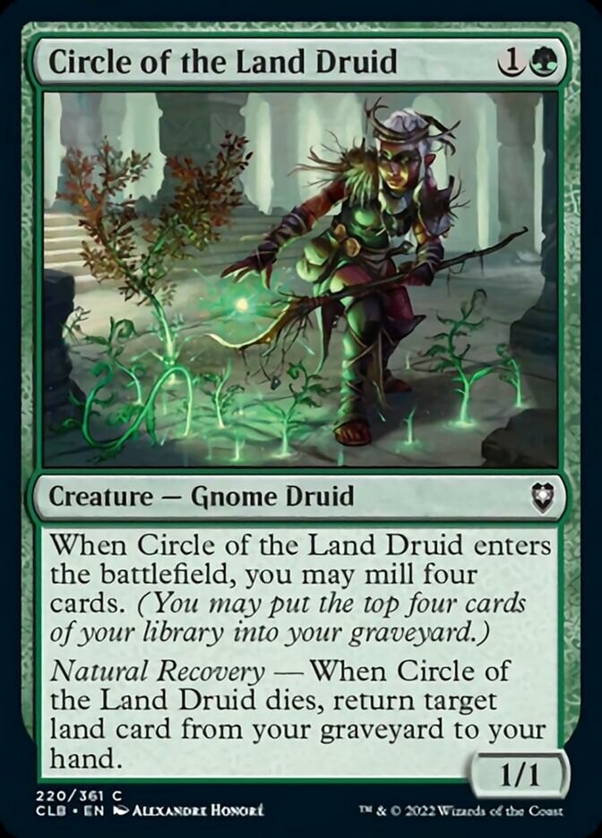 Circle of the Land Druid [Commander Legends: Battle for Baldur's Gate] [Foil]