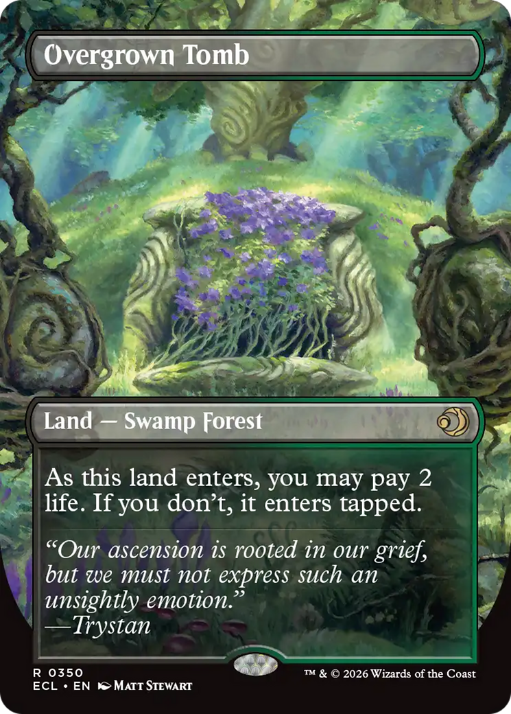 Overgrown Tomb (Borderless) [Lorwyn Eclipsed] [Foil]