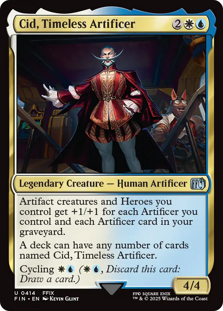 Cid, Timeless Artificer (0414) [FINAL FANTASY] [Foil]