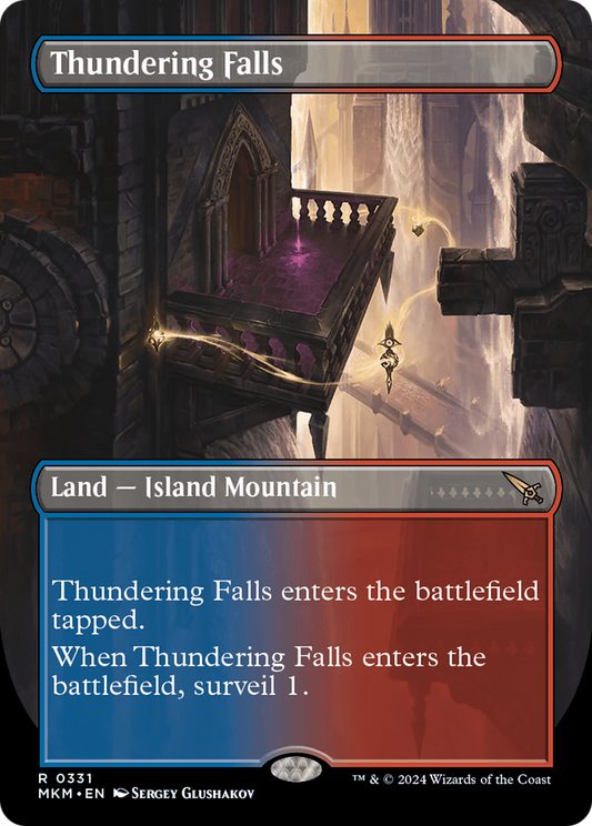 Thundering Falls (Borderless) [Murders at Karlov Manor] [Foil]