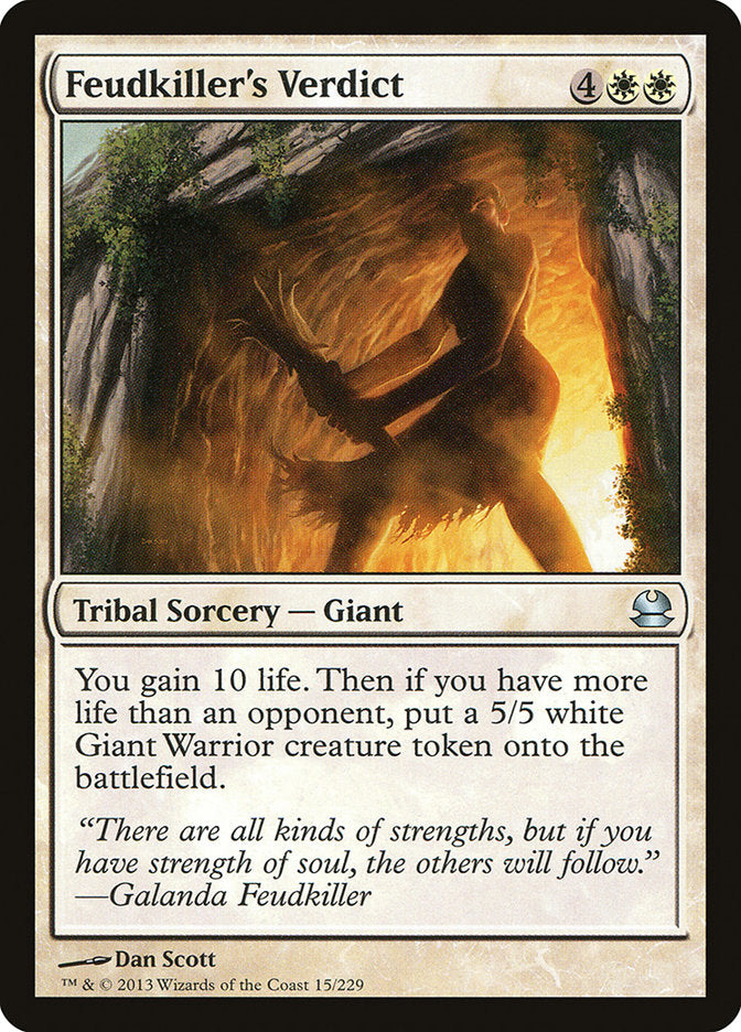 Feudkiller's Verdict [Modern Masters] [Foil]