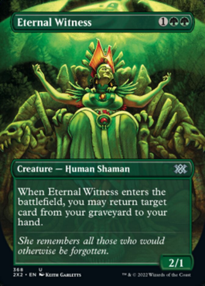 Eternal Witness (Borderless Alternate Art) [Double Masters 2022] [Foil]