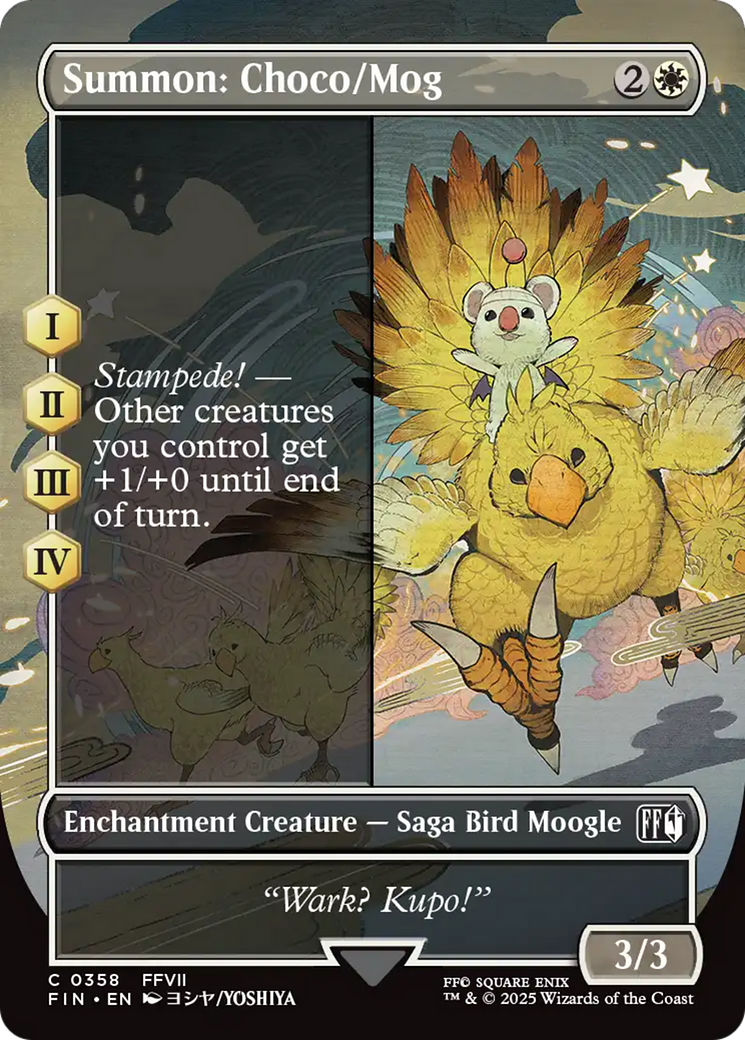 Summon: Choco/Mog (Borderless) [FINAL FANTASY] [Foil]
