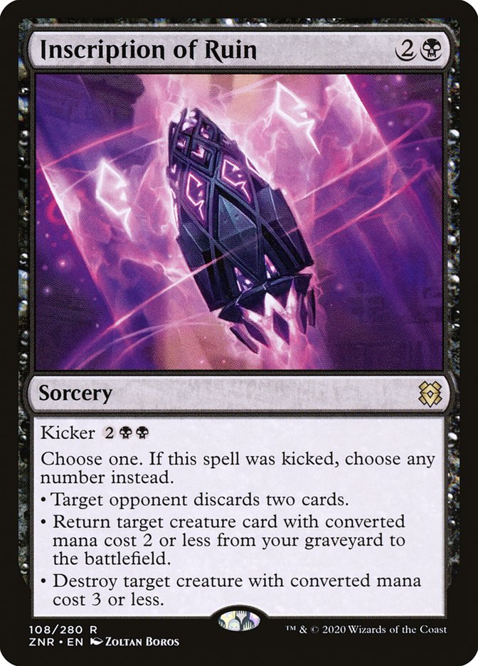 Inscription of Ruin [Zendikar Rising] [Foil]