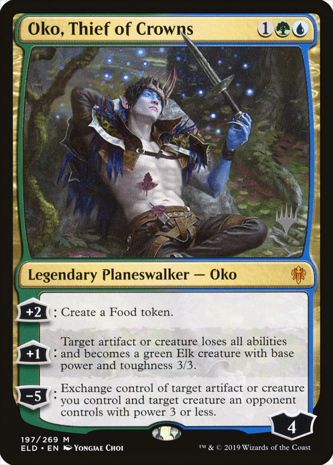 Oko, Thief of Crowns (Promo Pack) [Throne of Eldraine Promos] [Foil]