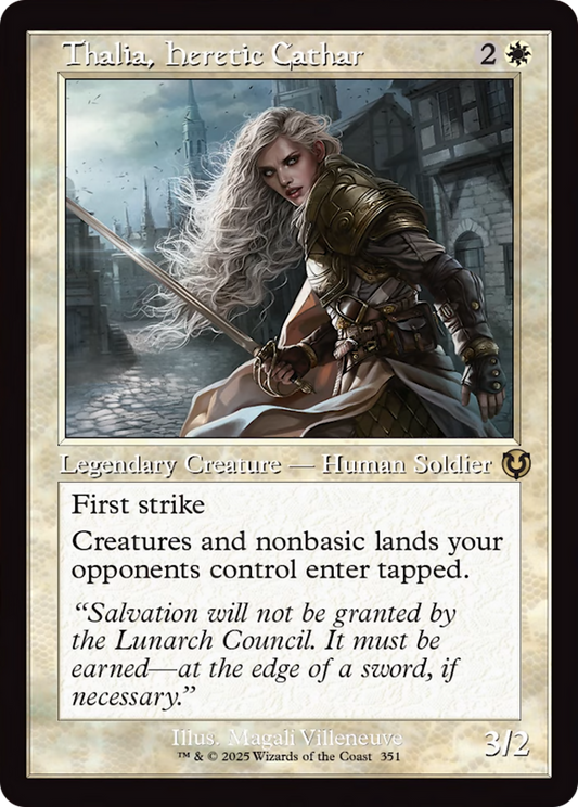 Thalia, Heretic Cathar (Retro Frame) [Innistrad Remastered] [Foil]