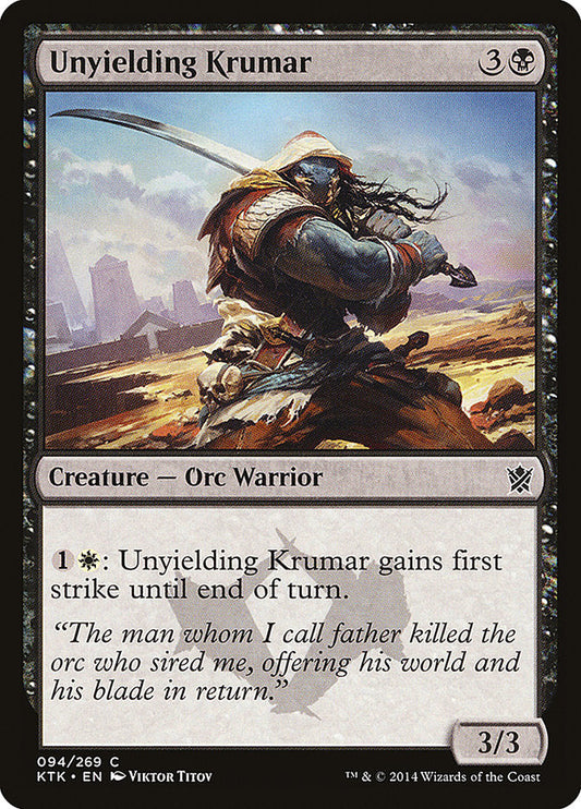 Unyielding Krumar [Khans of Tarkir] [Foil]