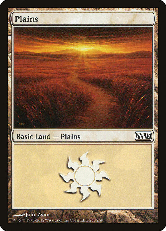 Plains (230) [Core Set 2013] [Foil]