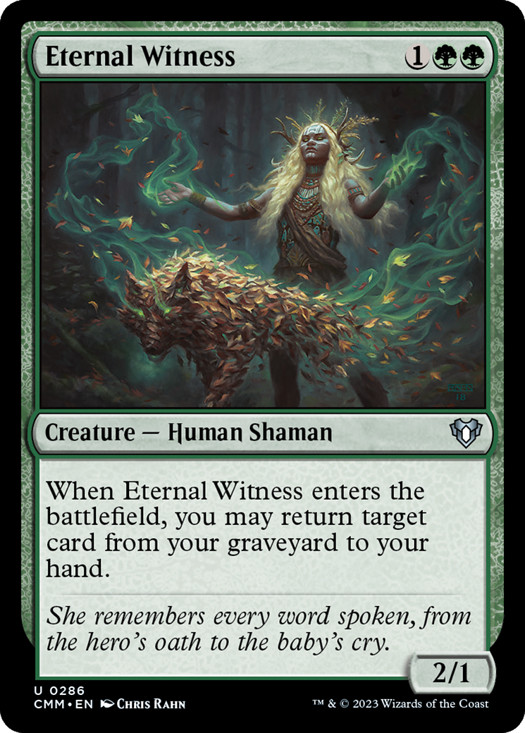 Eternal Witness [Commander Masters] [Foil]