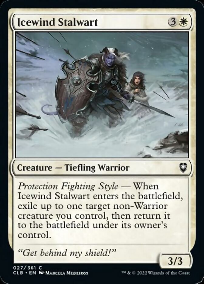 Icewind Stalwart [Commander Legends: Battle for Baldur's Gate] [Foil]