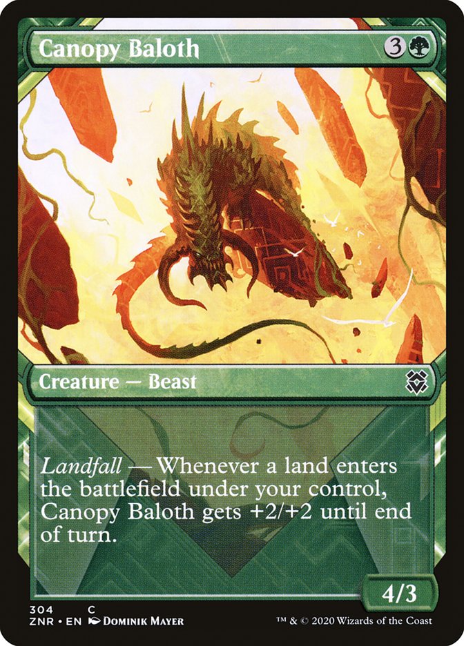 Canopy Baloth (Showcase) [Zendikar Rising] [Foil]