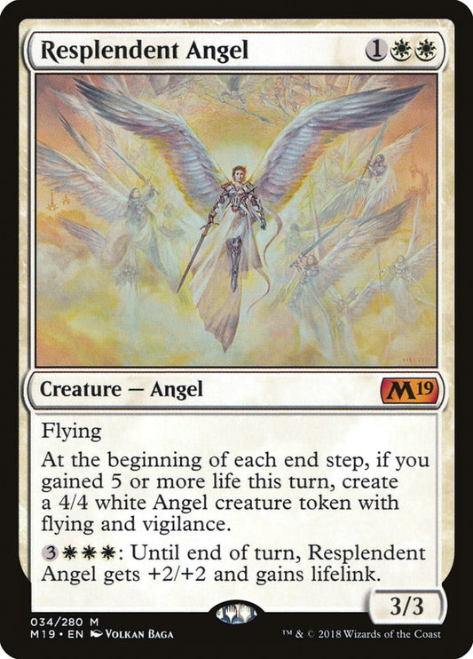 Resplendent Angel [Core Set 2019] [Foil]
