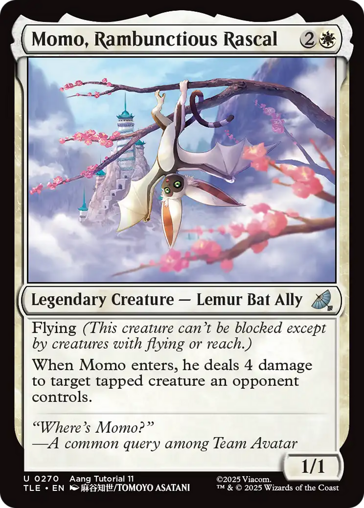 Momo, Rambunctious Rascal (0270) [Avatar: The Last Airbender: Eternal-Legal] [Foil]