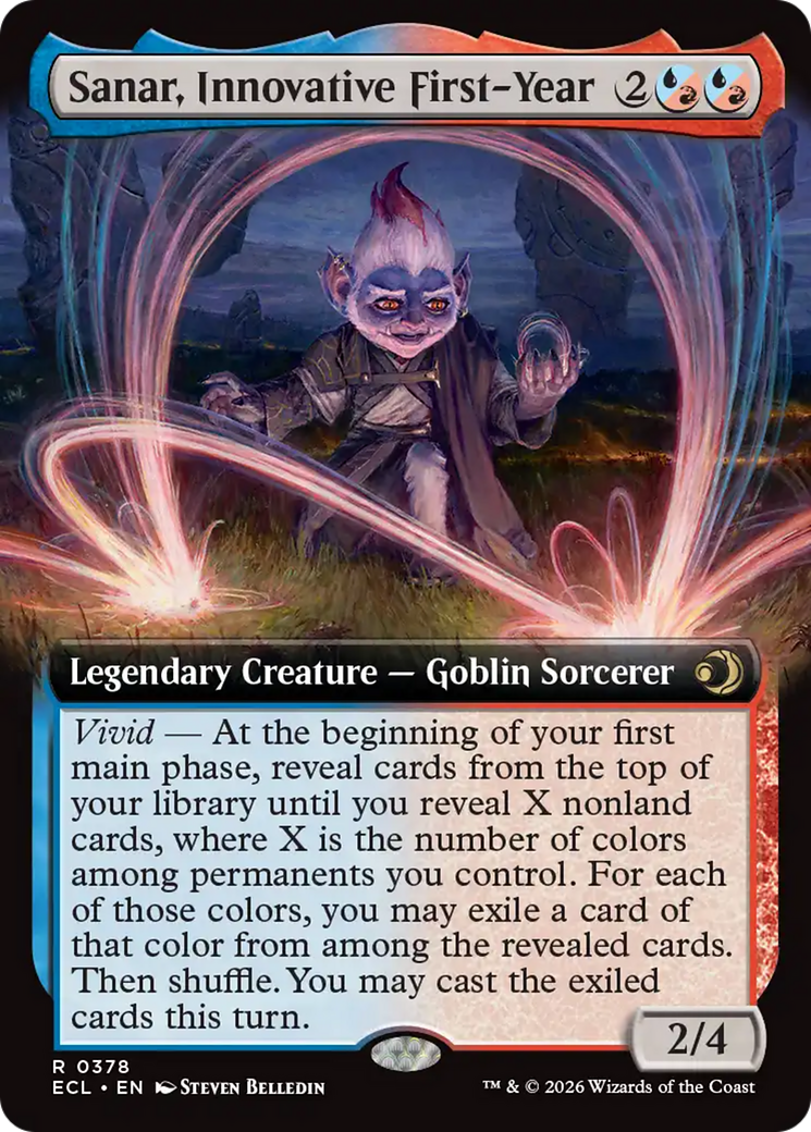 Sanar, Innovative First-Year (Extended Art) [Lorwyn Eclipsed] [Foil]