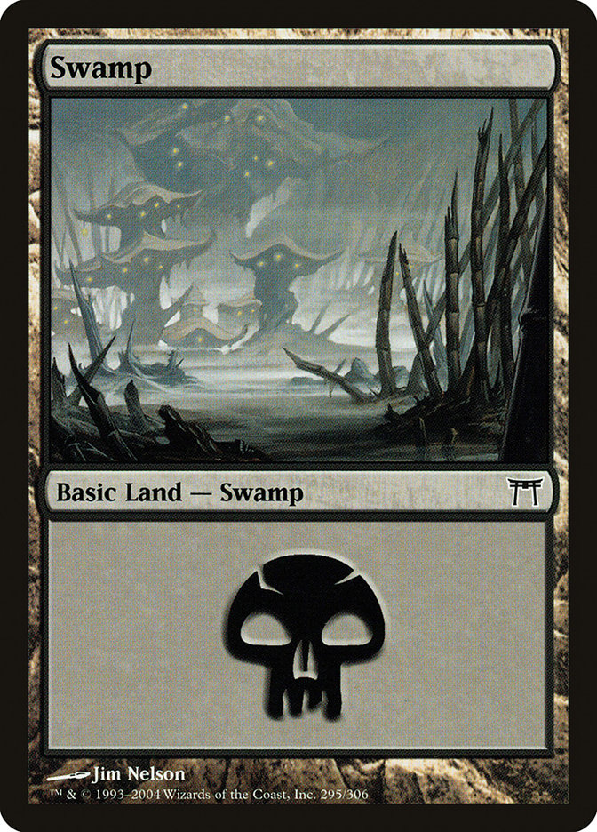 Swamp (295) [Champions of Kamigawa] [Foil]