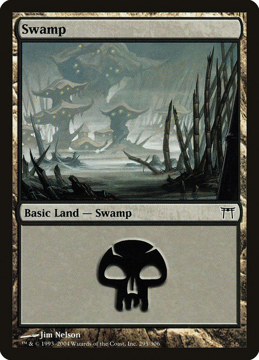 Swamp (295) [Champions of Kamigawa] [Foil]