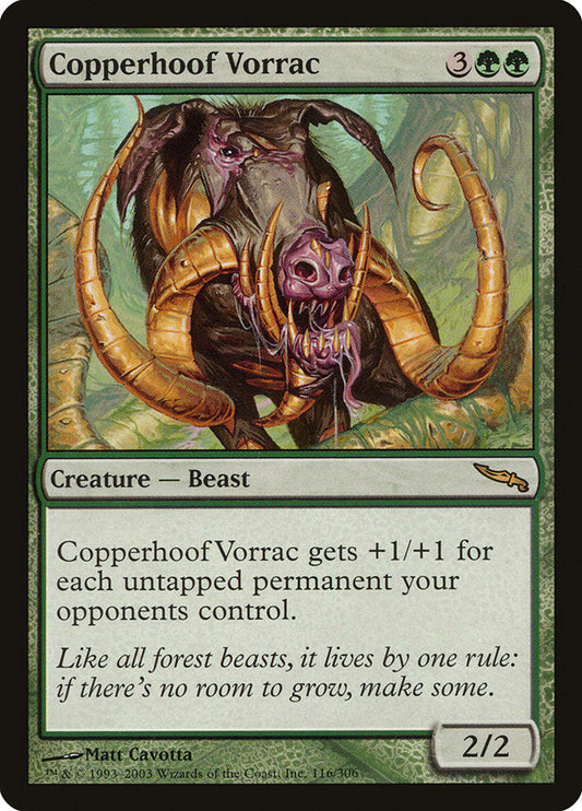Copperhoof Vorrac [Mirrodin] [Foil]