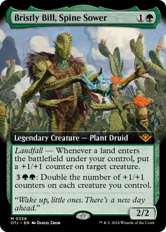Bristly Bill, Spine Sower (Extended Art) [Outlaws of Thunder Junction] [Foil]
