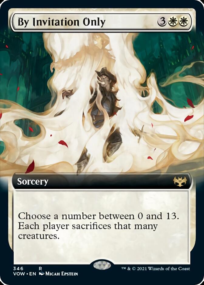 By Invitation Only (Extended Art) [Innistrad: Crimson Vow] [Foil]