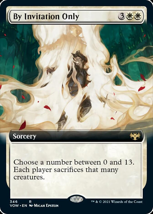 By Invitation Only (Extended Art) [Innistrad: Crimson Vow] [Foil]