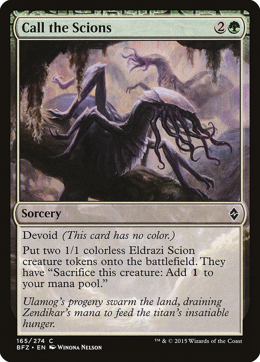 Call the Scions [Battle for Zendikar] [Foil]