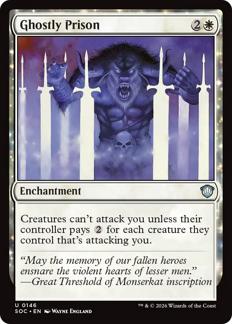 Ghostly Prison [Secrets of Strixhaven Commander] [Foil]