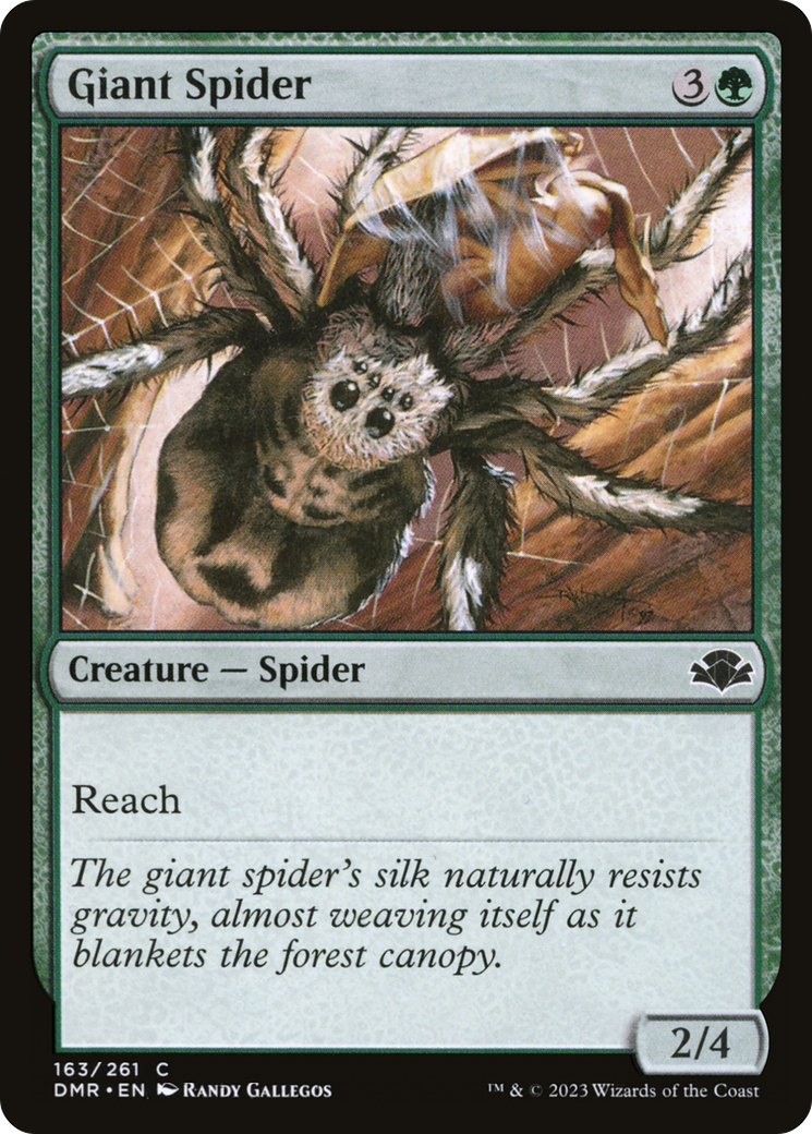 Giant Spider [Dominaria Remastered] [Foil]