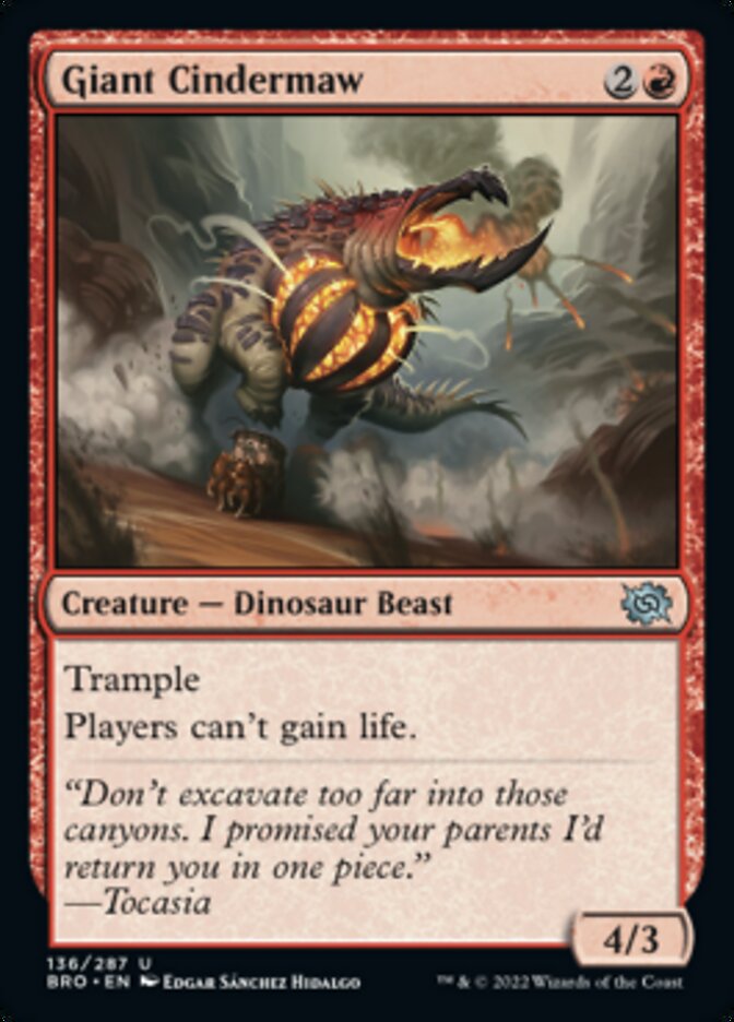 Giant Cindermaw [The Brothers' War] [Foil]