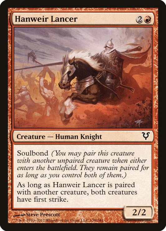Hanweir Lancer [Avacyn Restored] [Foil]