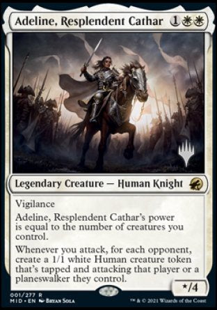 Adeline, Resplendent Cathar (Promo Pack) [Innistrad: Midnight Hunt Promos] [Foil]